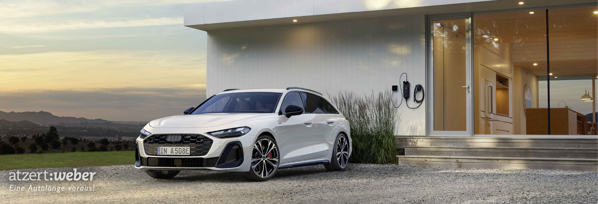 Audi A5 Avant e-hybrid quattro in Arkonaweiß